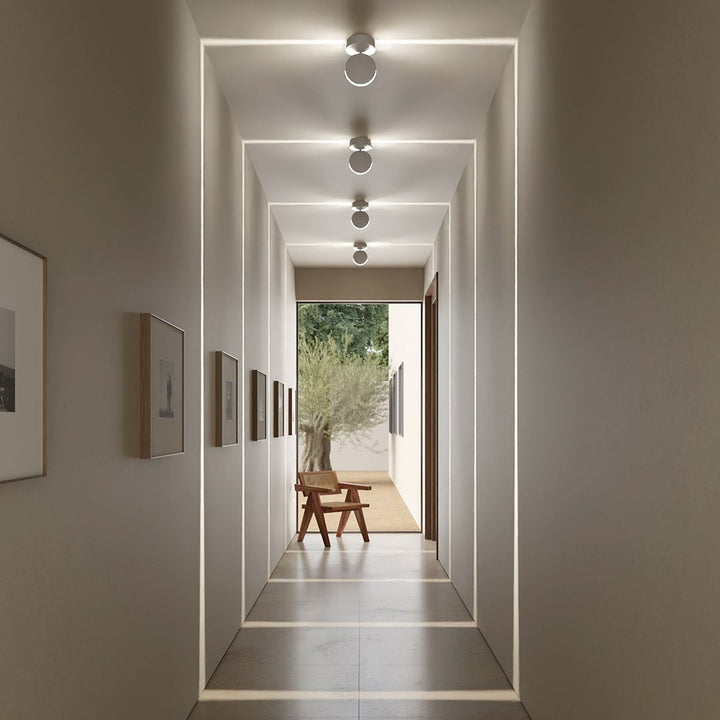 Foco proyector ambiental de pared multicolor de 360 grados con control remoto