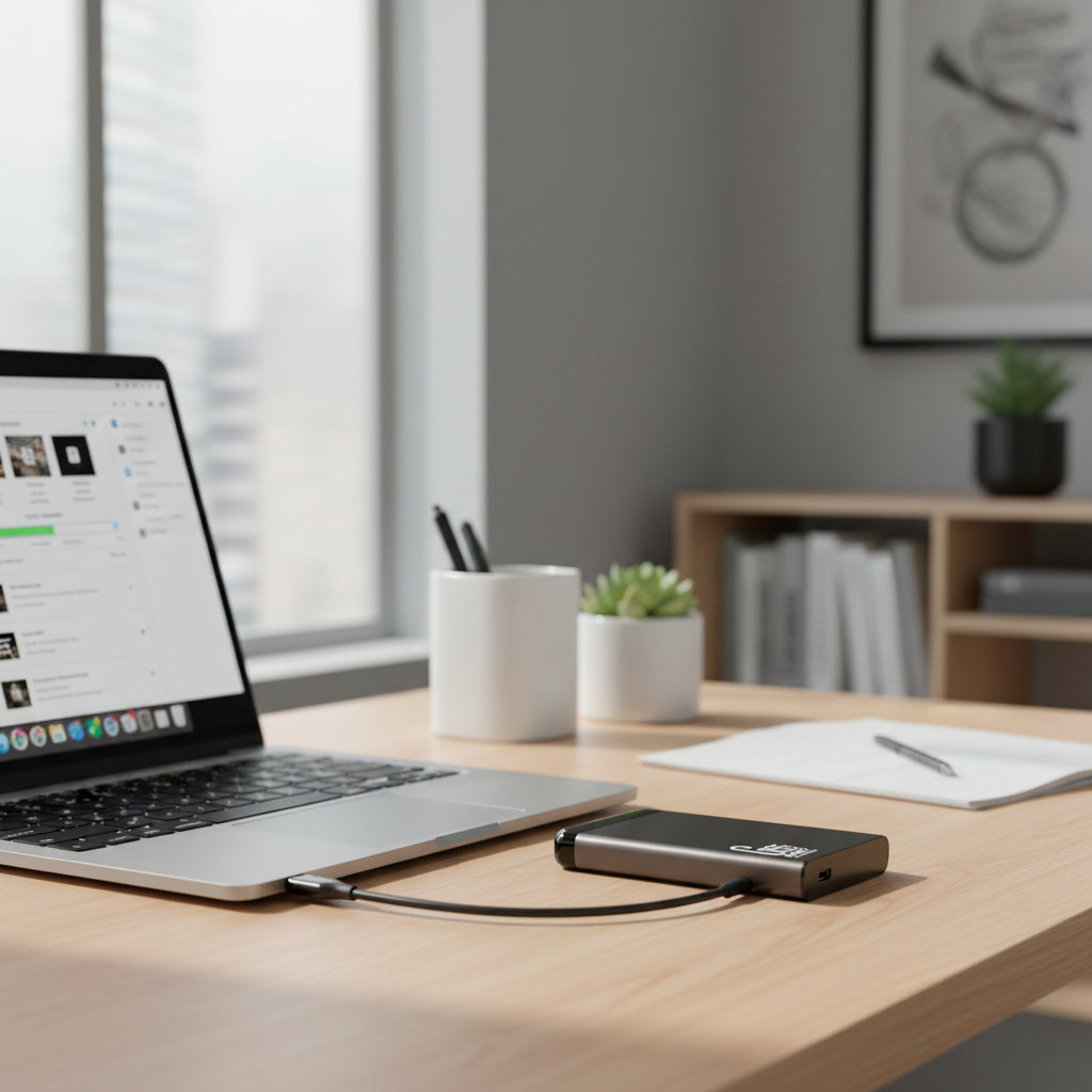 Unidad SSD de almacenamiento externo portátil de respaldo, delgada, ligera y con USB