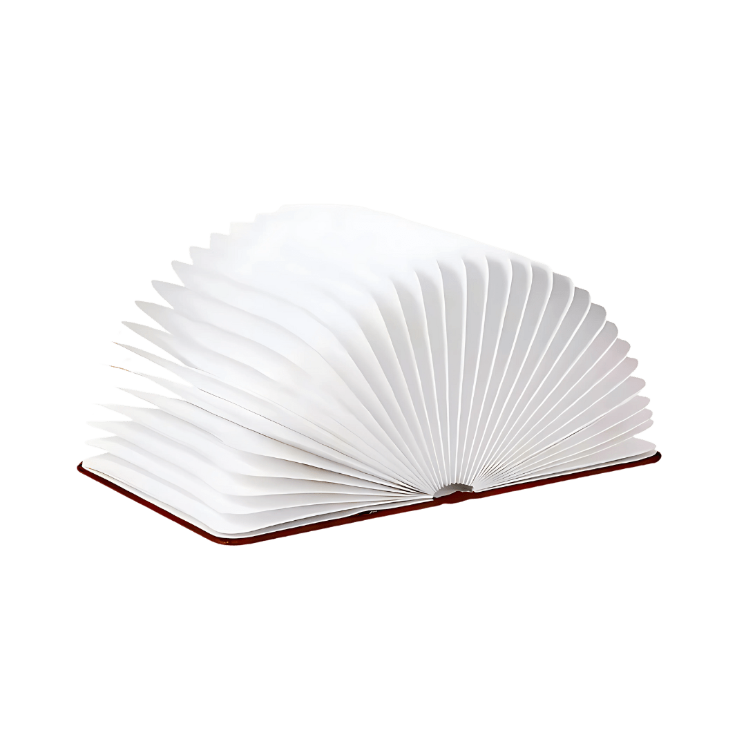 Lámpara de mesa portátil recargable plegable con diseño de libro