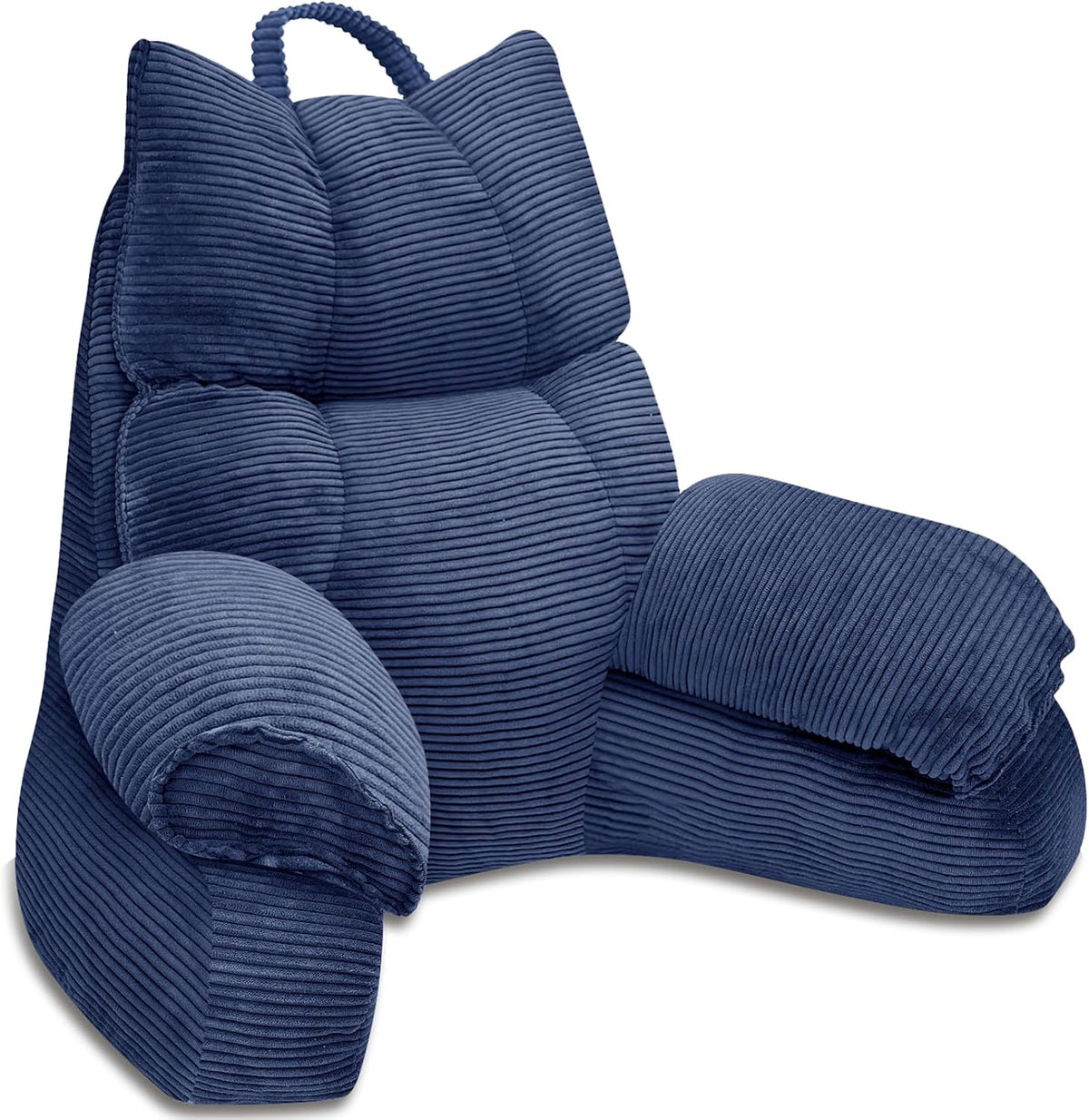 Almohada estructurada para cama con reposabrazos, respaldo y espuma viscoelástica