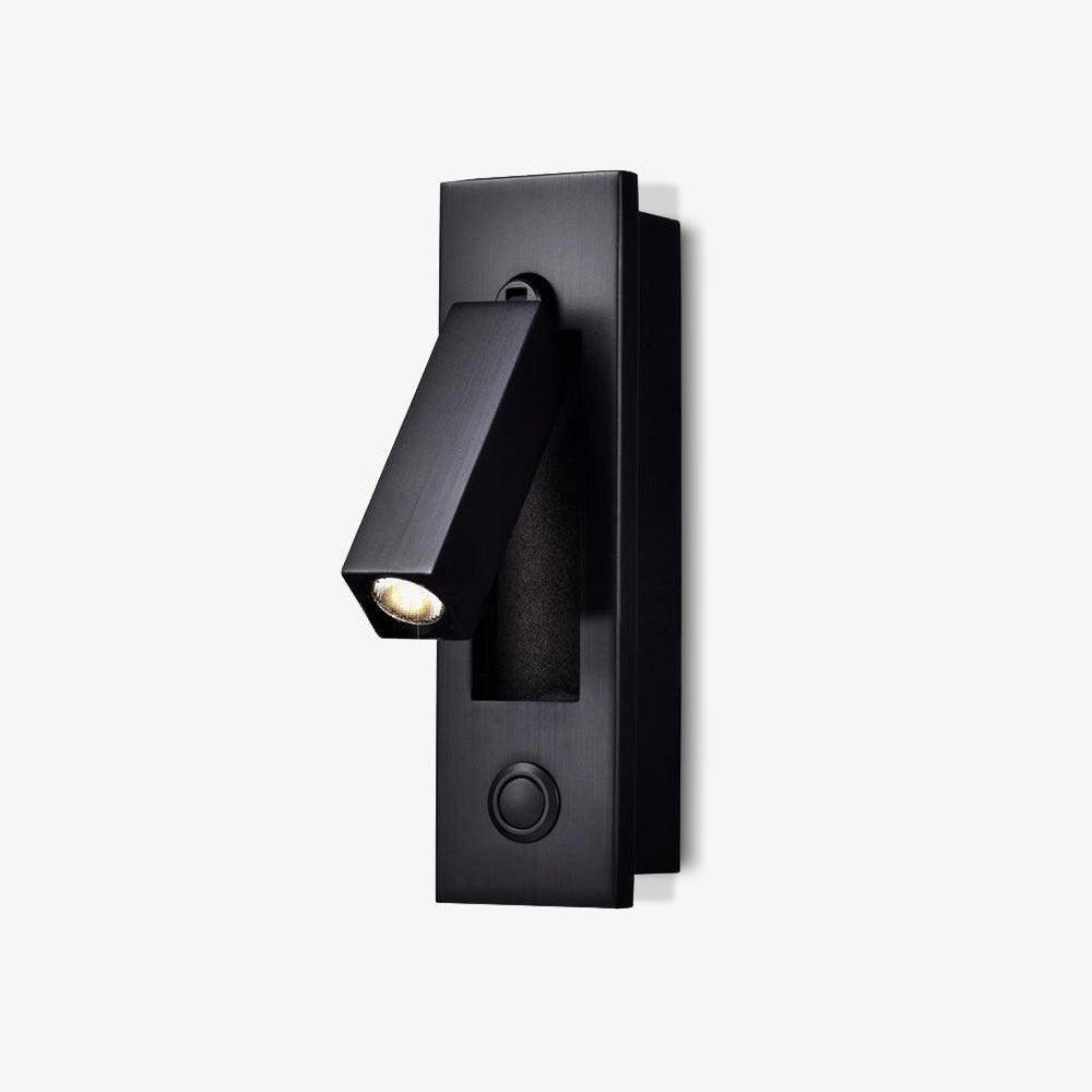 Lámpara de lectura de pared plegable y delgada con brazo pivotante ajustable