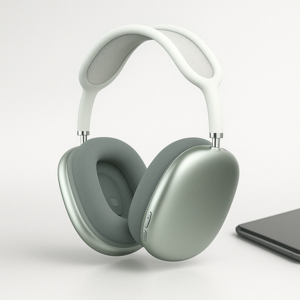 Auriculares inalámbricos Bluetooth plegables circumaurales acolchados con micrófono