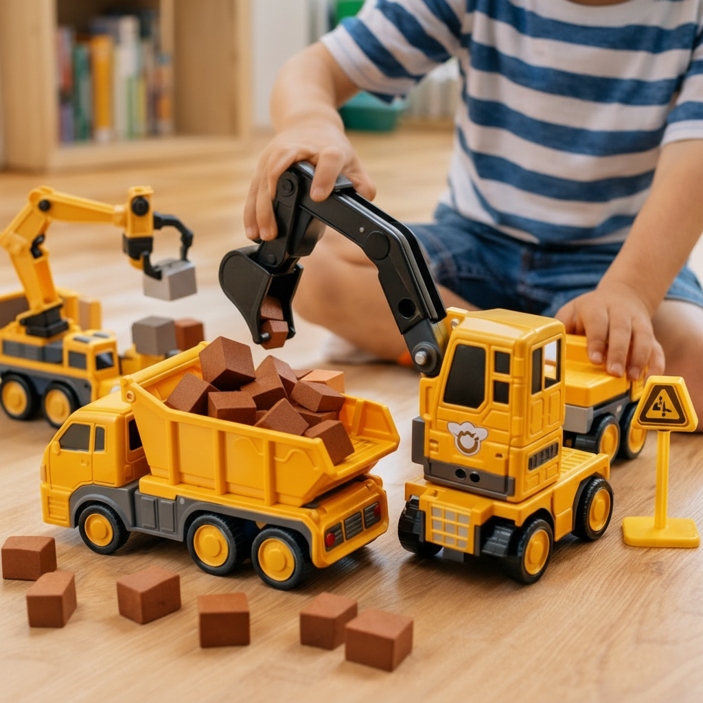 Set de bloques de construcción magnéticos modulares de vehículos, de ensamblaje a presión