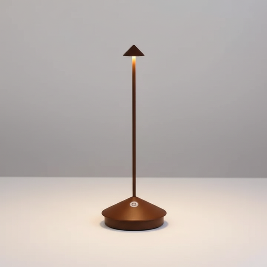 Lámpara de mesa impermeable, inalámbrica, recargable y regulable para interiores y exteriores