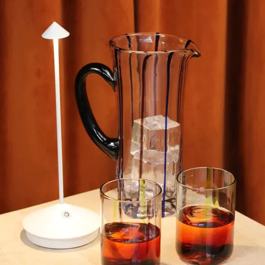 Lámpara de mesa impermeable, inalámbrica, recargable y regulable para interiores y exteriores