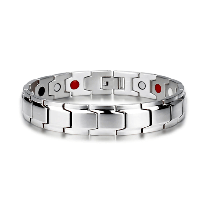 Pulsera magnética de acero inoxidable duradero con infrarrojos para el bienestar
