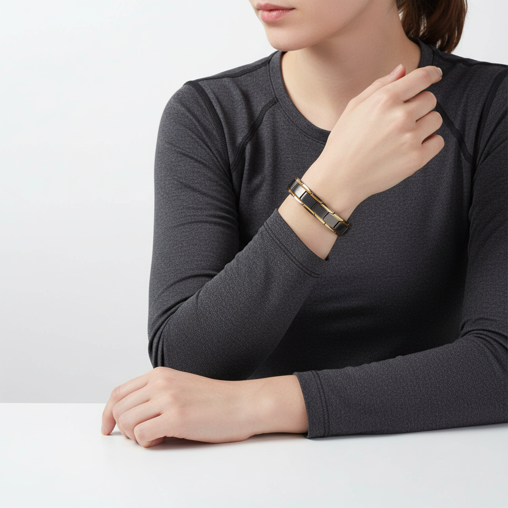 Pulsera magnética de acero inoxidable duradero con infrarrojos para el bienestar