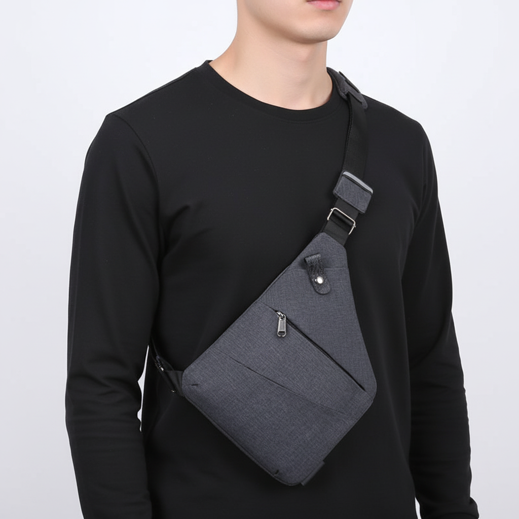 Bolso de hombro ergonómico, impermeable, antirrobo y con múltiples bolsillos