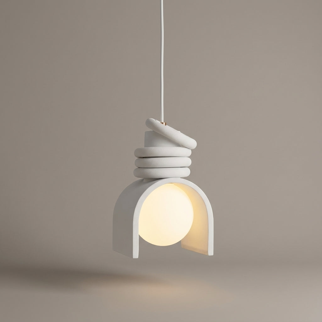 Lámpara colgante de techo de resina moldeada inspirada en el estilo francés