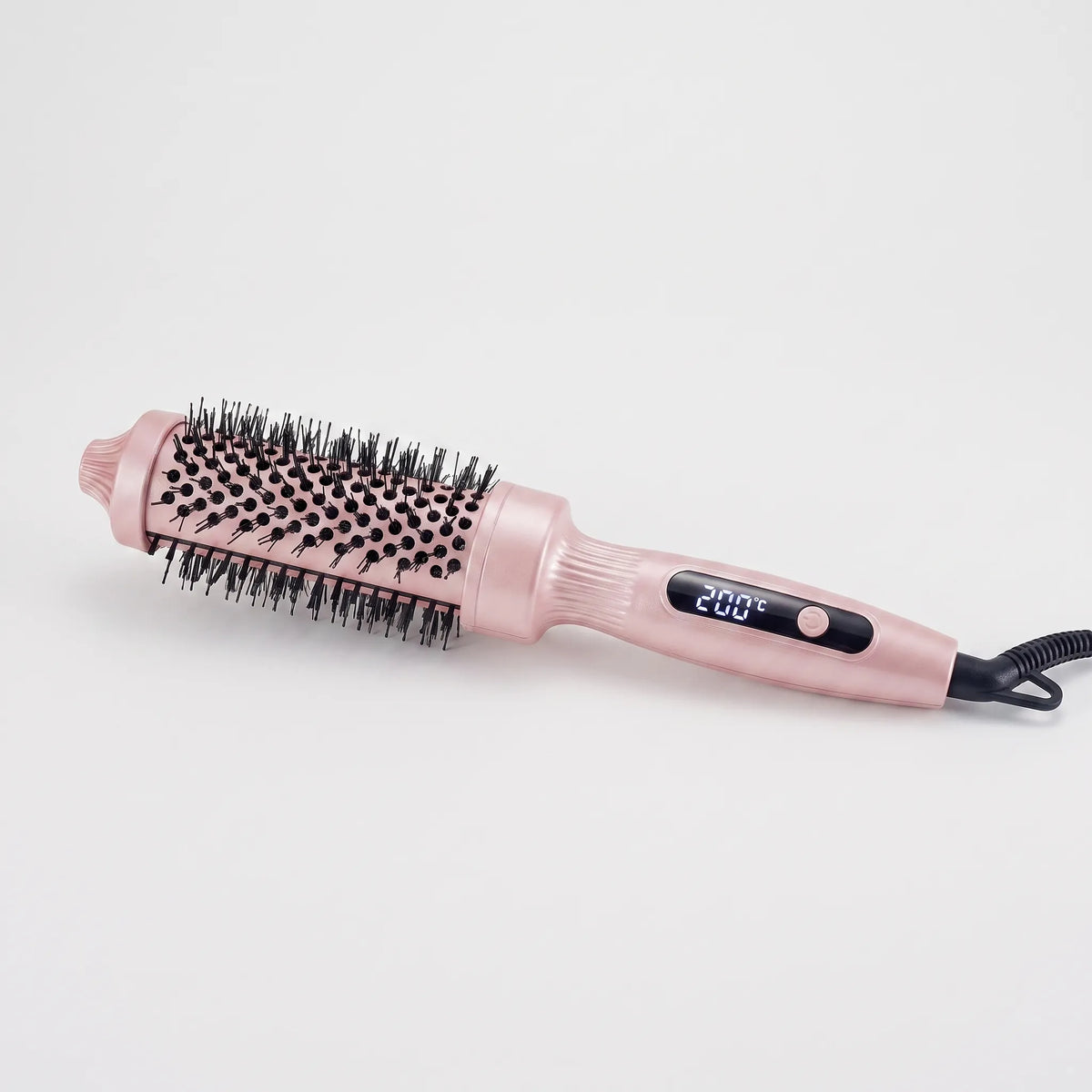 Cepillo moldeador giratorio de aire caliente con pantalla digital iónica