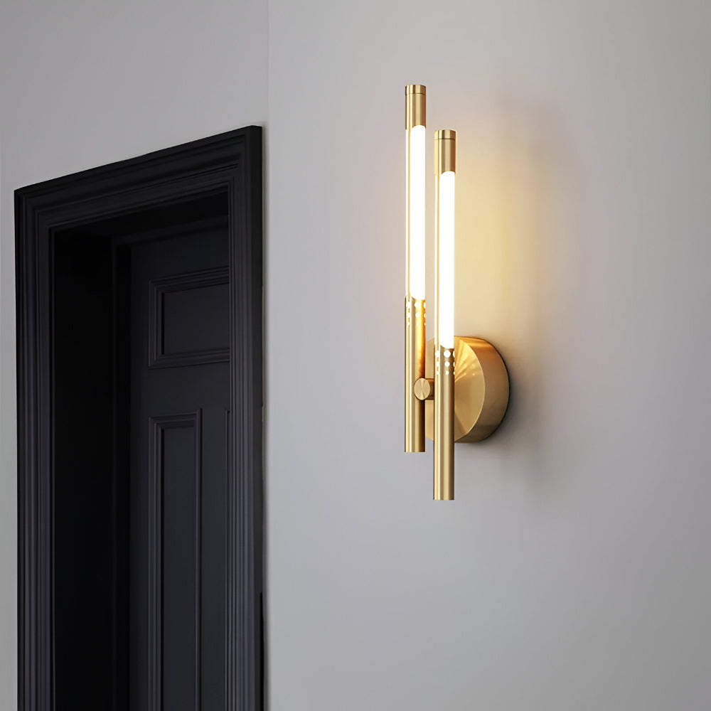 Aplique de pared moderno de metal y acrílico, estilo luminaria de pared para interiores
