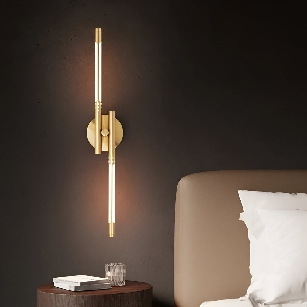 Aplique de pared moderno de metal y acrílico, estilo luminaria de pared para interiores