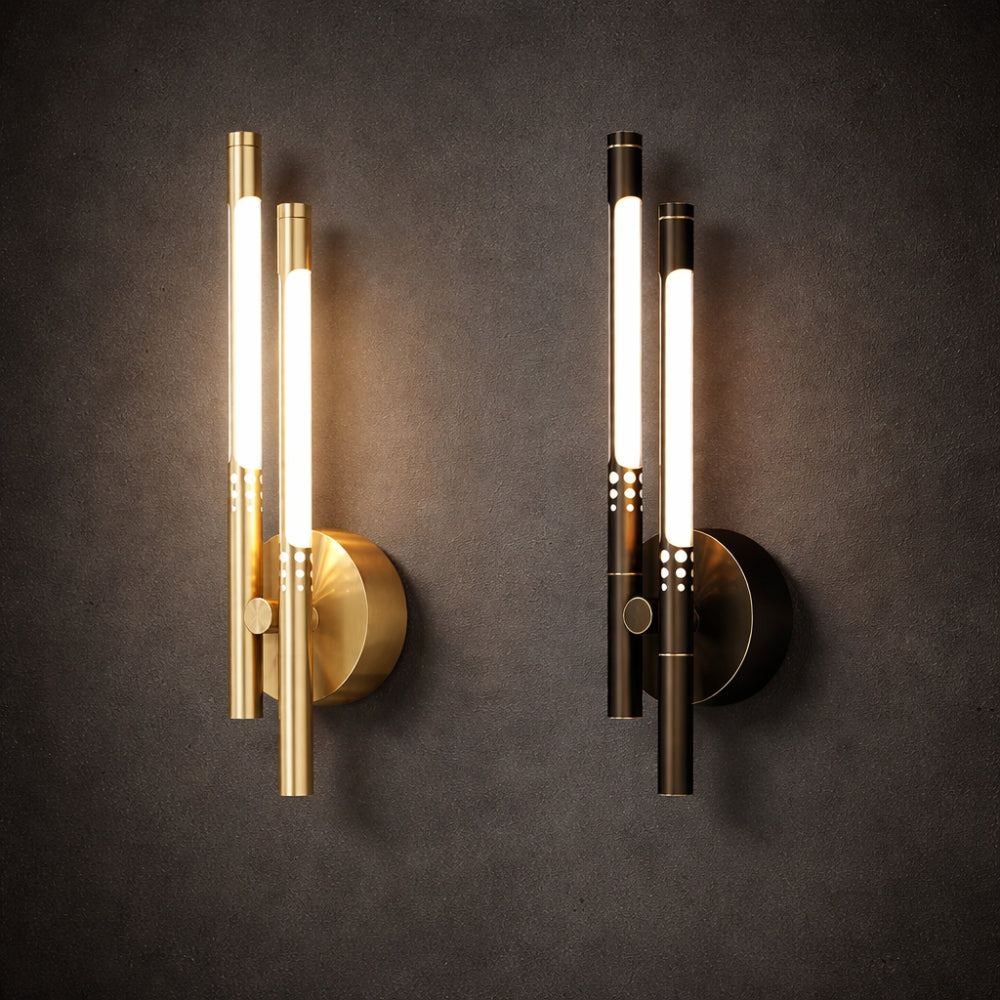 Aplique de pared moderno de metal y acrílico, estilo luminaria de pared para interiores