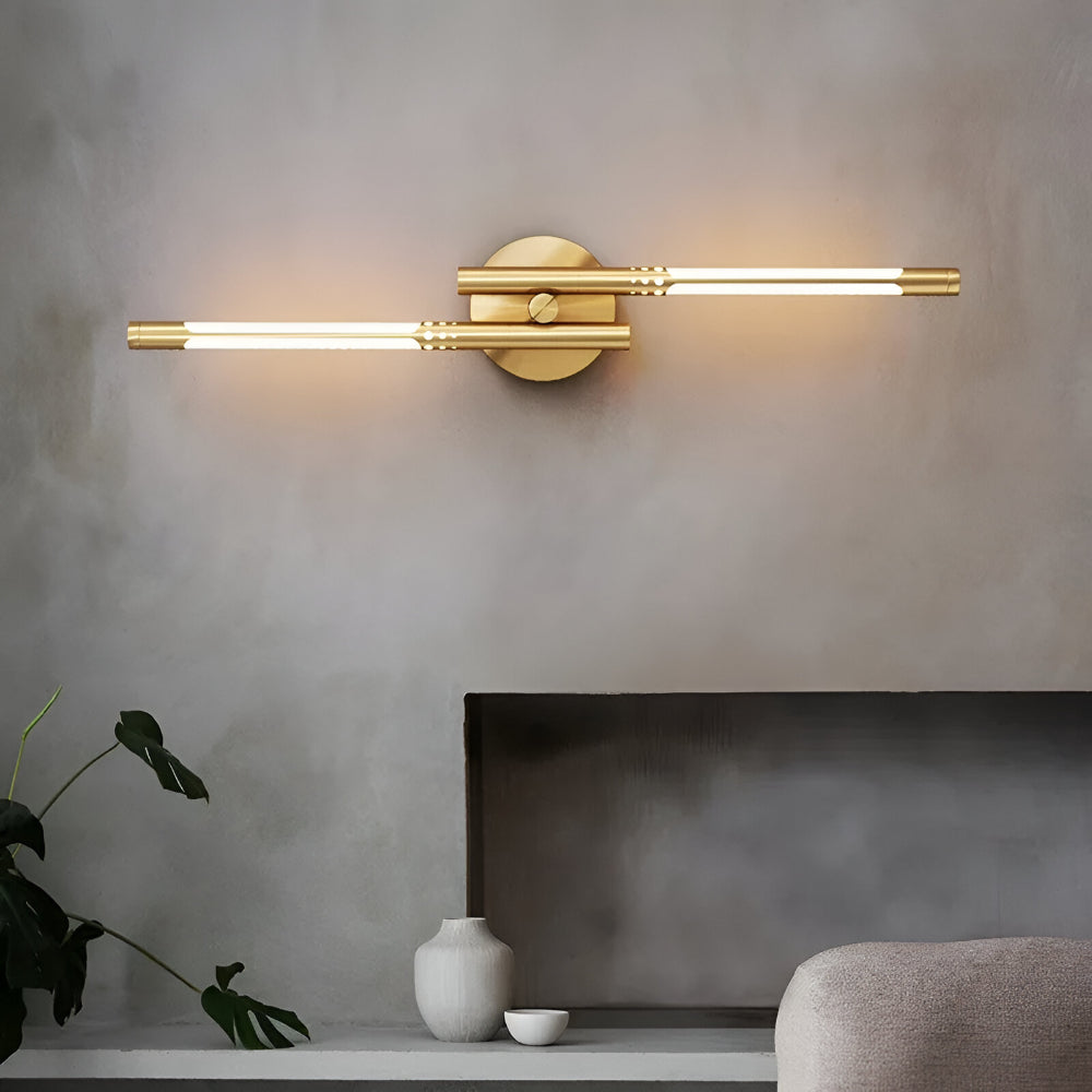 Aplique de pared moderno de metal y acrílico, estilo luminaria de pared para interiores