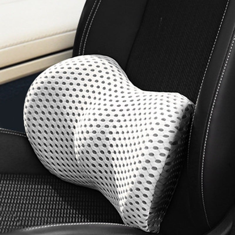 Almohada ergonómica contorneada de espuma viscoelástica con correa ajustable y soporte lumbar