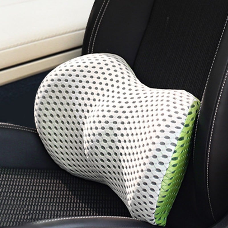 Almohada ergonómica contorneada de espuma viscoelástica con correa ajustable y soporte lumbar