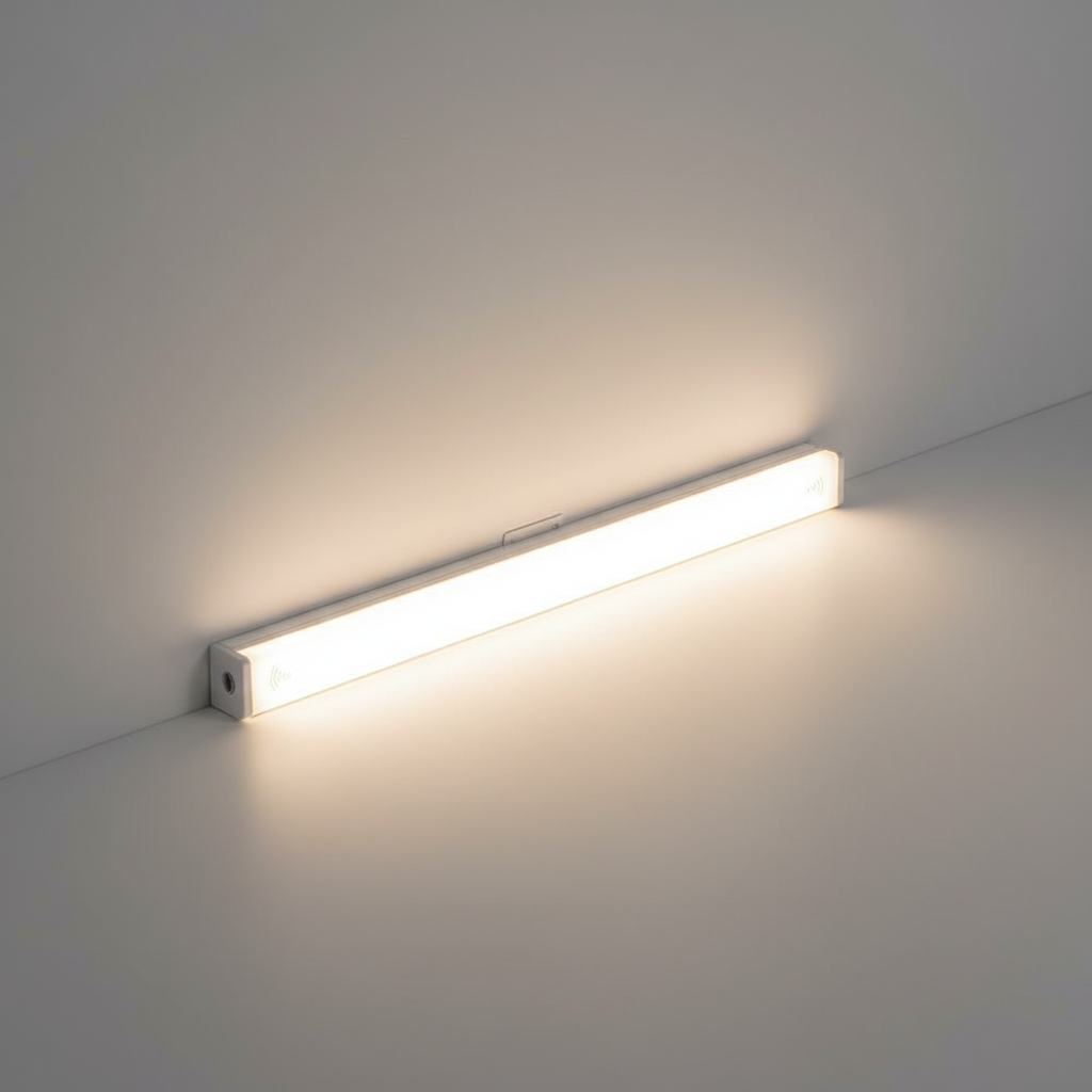 Luz delgada para debajo de armarios, magnética, recargable y con sensor de movimiento