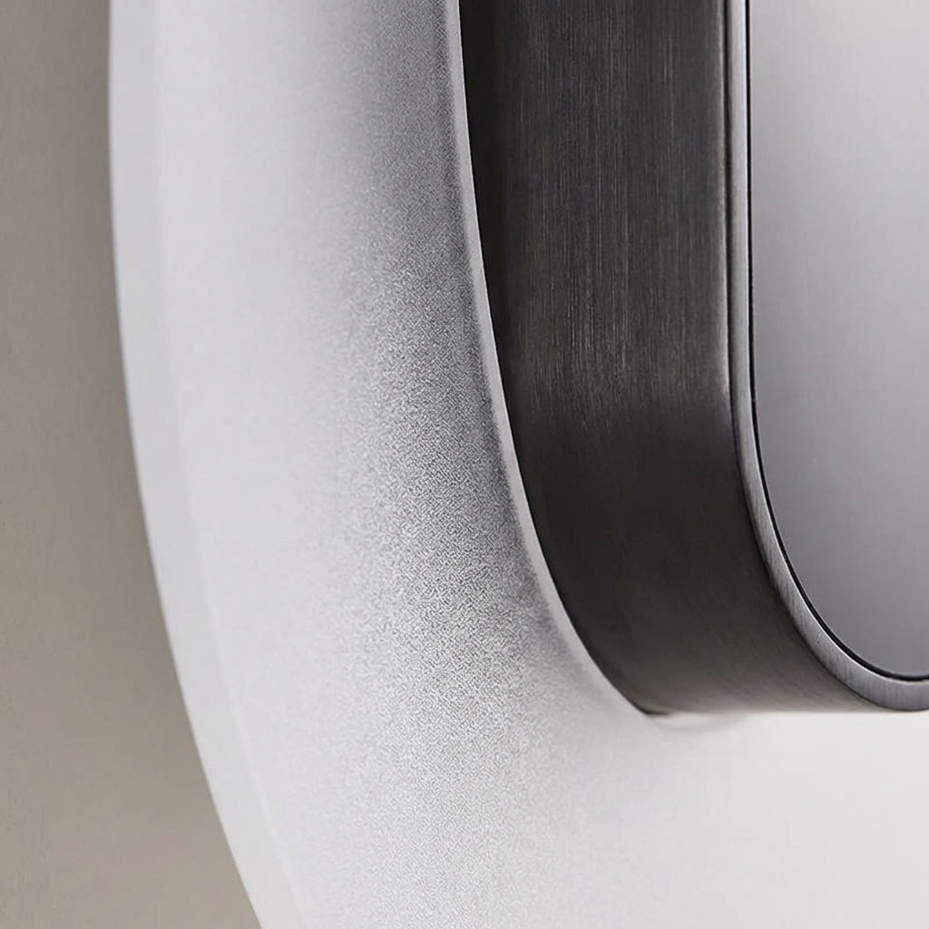 Lámpara de pared exterior redonda y elegante, resistente a la intemperie