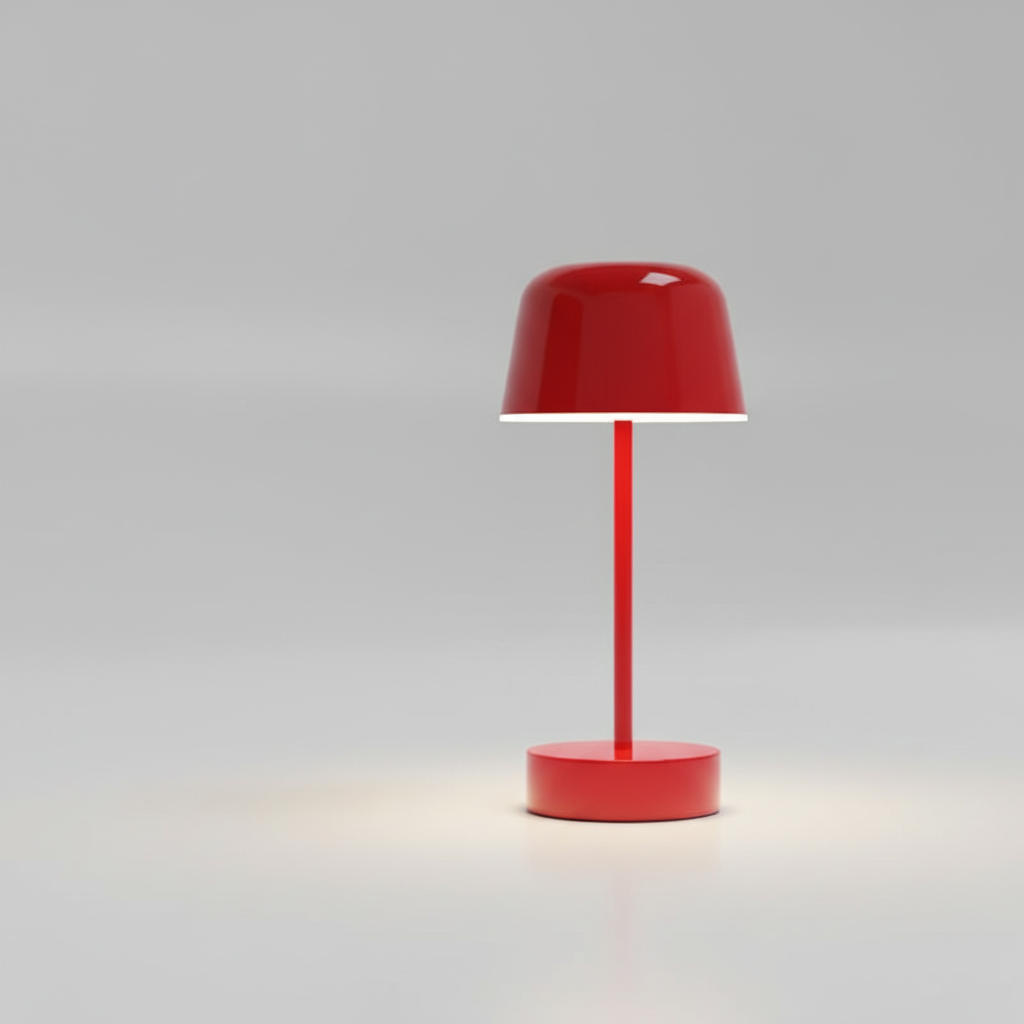 Lámpara de mesa elegante, sin cable y regulable, con temperatura de color ajustable