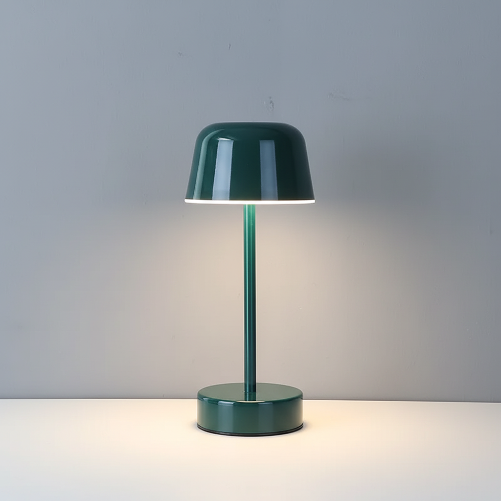 Lámpara de mesa elegante, sin cable y regulable, con temperatura de color ajustable