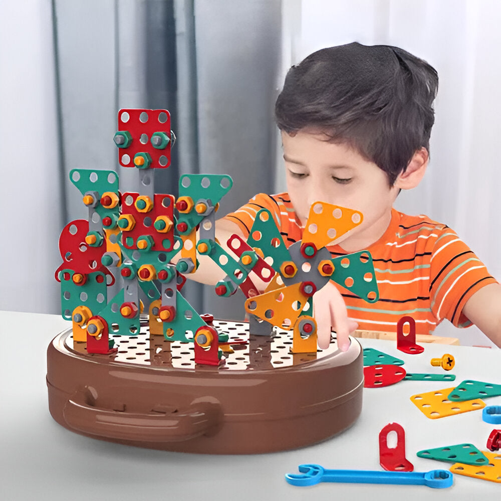 Set de bloques de construcción interactivos y educativos, juguete de actividades STEM