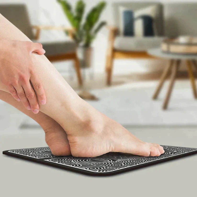 Masajeador de pies portátil con estimulación eléctrica neuromuscular y múltiples modos