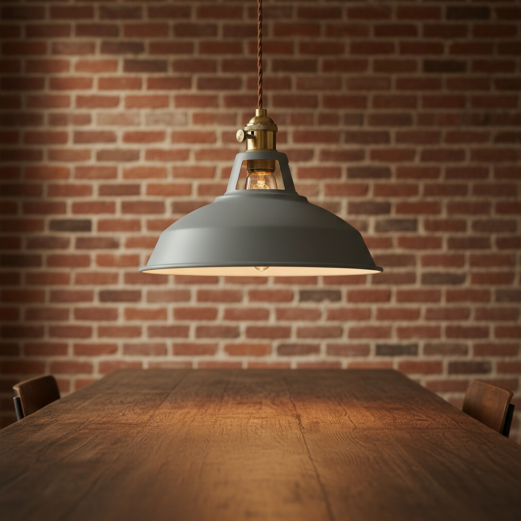 Lámpara colgante industrial retro de metal con suspensión de cadena ajustable