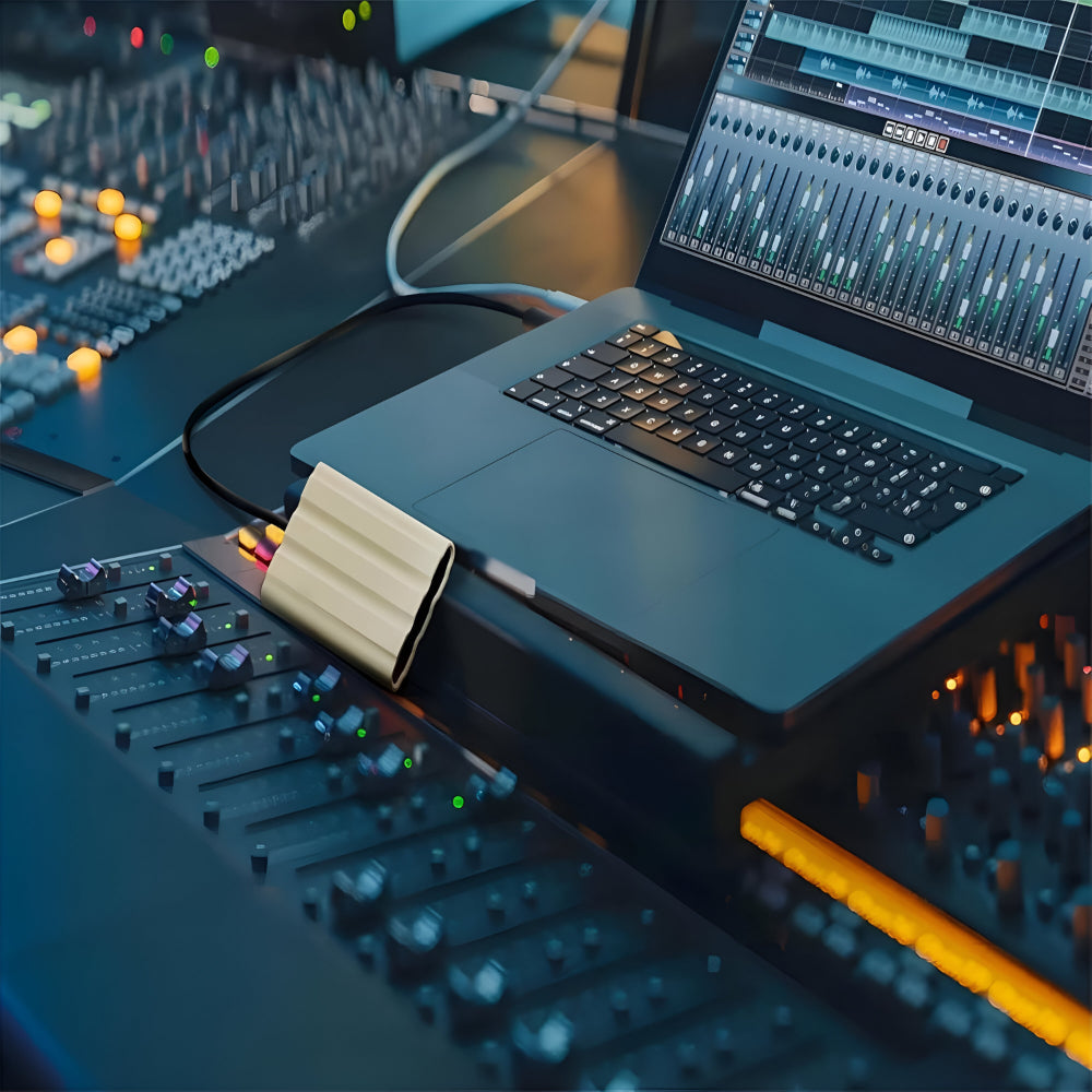 Unidad de almacenamiento SSD externa portátil con carcasa metálica compacta