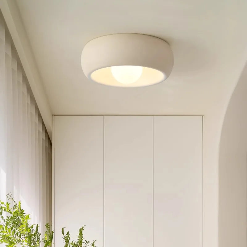 Lámpara de techo minimalista circular empotrada para hogares modernos