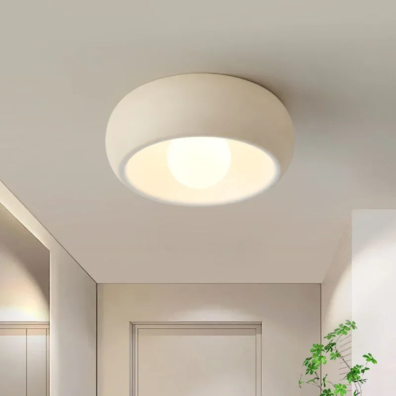 Lámpara de techo minimalista circular empotrada para hogares modernos