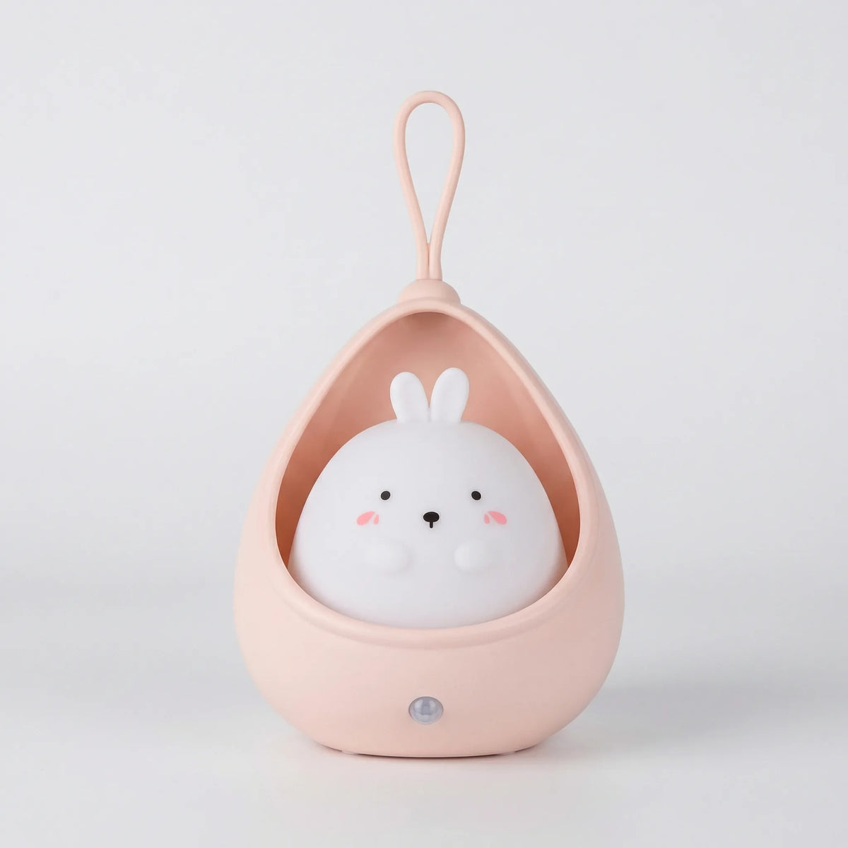 Lámpara portátil de mesa de noche infantil con forma de lágrima y cara de gato