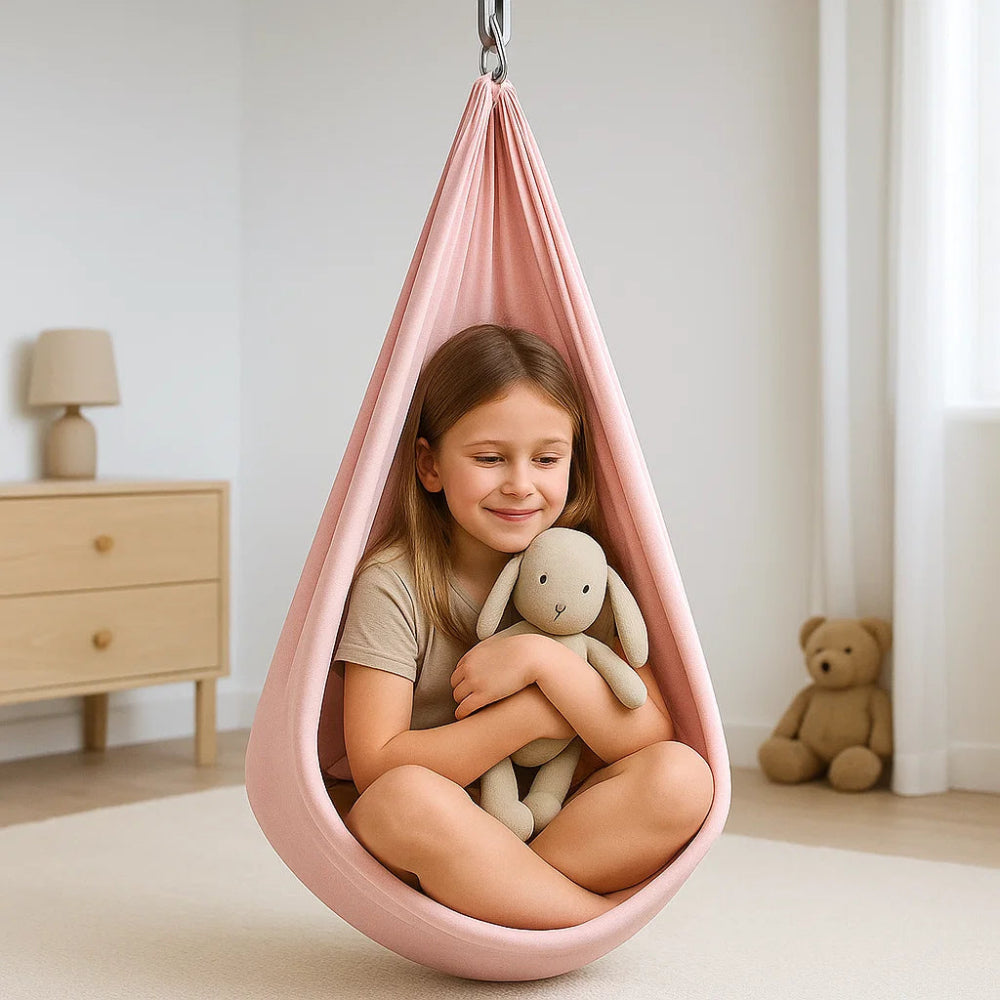 Hamaca columpio sensorial terapéutica infantil de compresión, de algodón suave y elástico