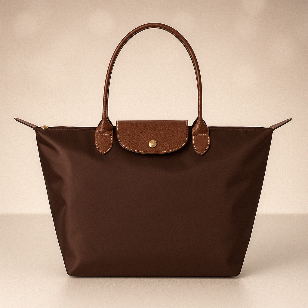 Bolso tote espacioso e impermeable con interior de varios compartimentos