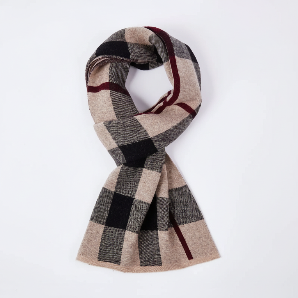 Bufanda de invierno unisex aterciopelada, suave y cortavientos