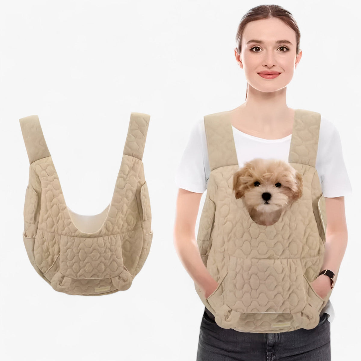 Bolsa portamascotas impermeable y acolchada, con malla de ventilación y aprobada para viajes en avión