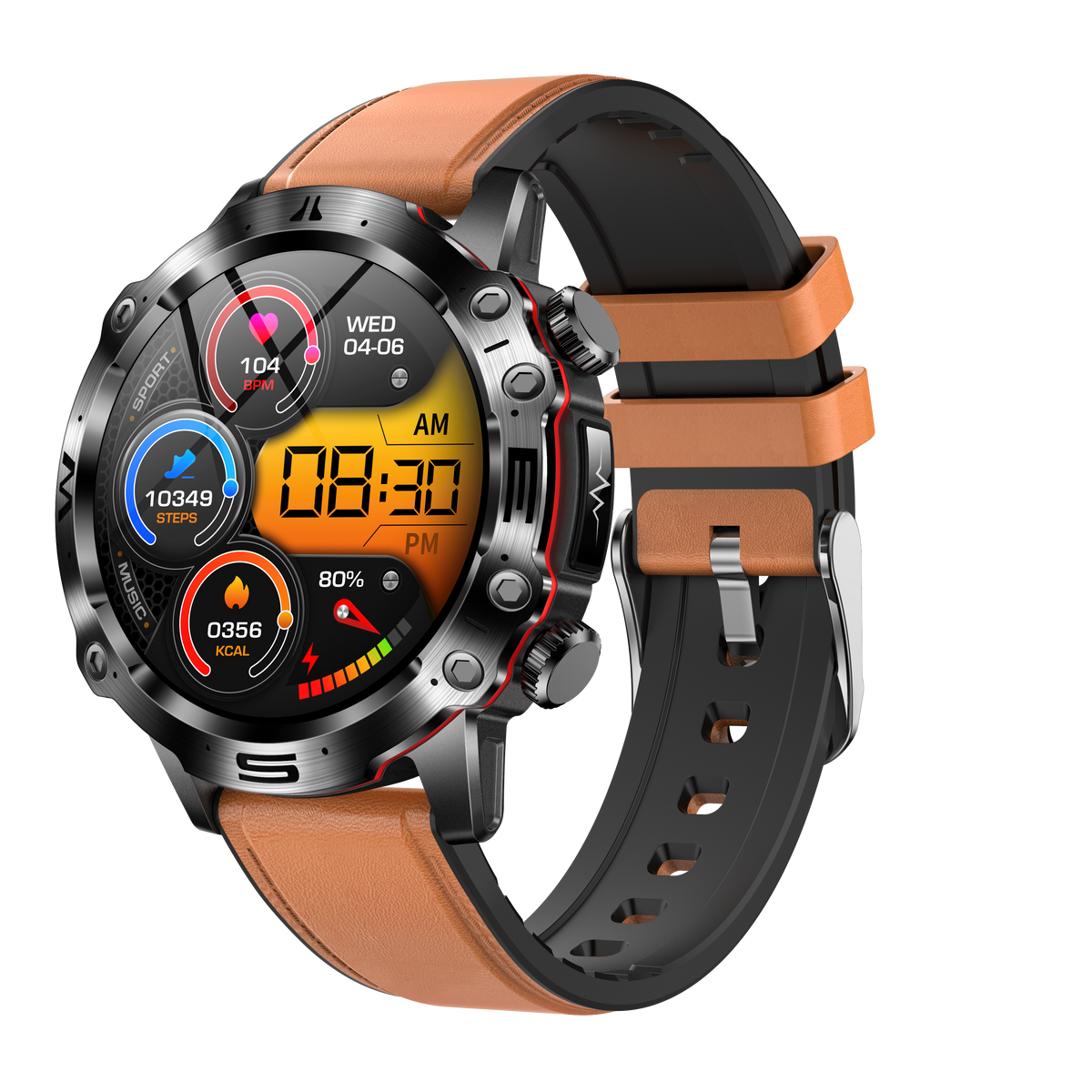 Reloj inteligente deportivo con pantalla táctil AMOLED, ECG, presión arterial y llamadas por Bluetooth