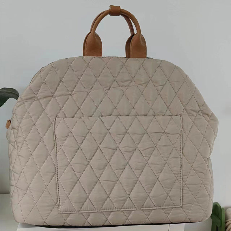 Bolso tote portamascotas de malla transpirable con asa acolchada