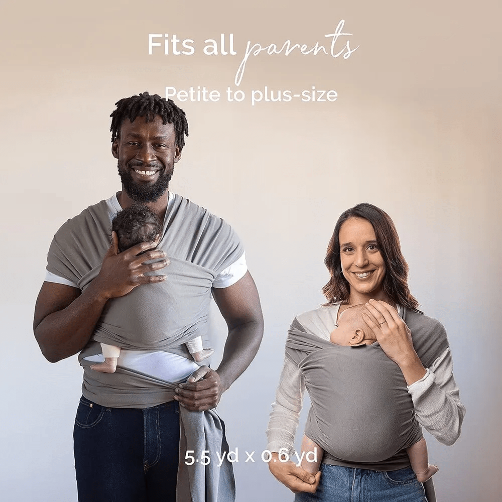 Fular portabebés ergonómico, transpirable, ajustable y manos libres