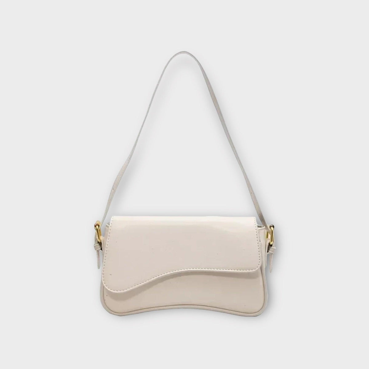 Elegante bolso de hombro compacto y resistente para mujer con cierre magnético