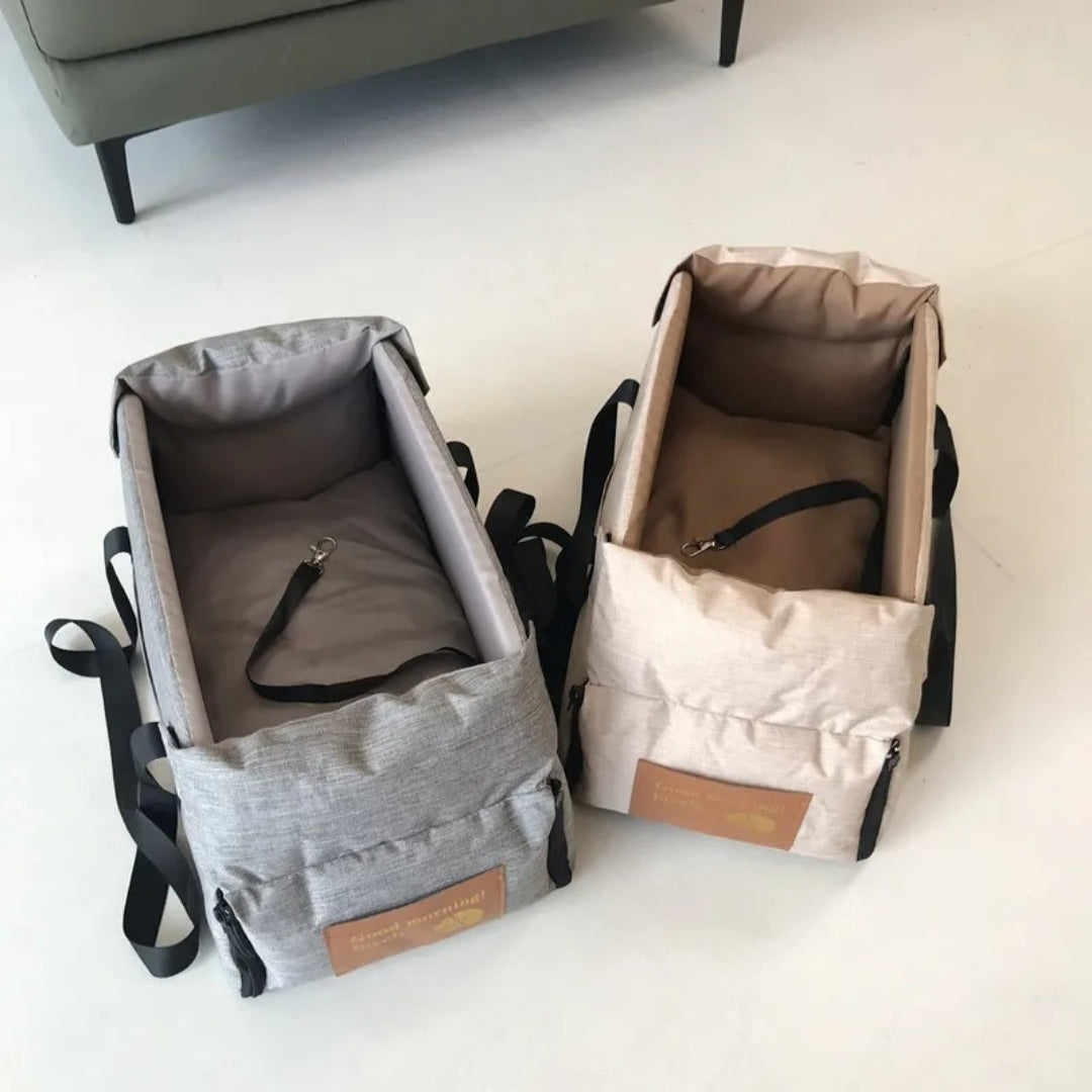 Asiento de seguridad para mascotas para el coche, con reposabrazos acolchado y tejido Oxford impermeable