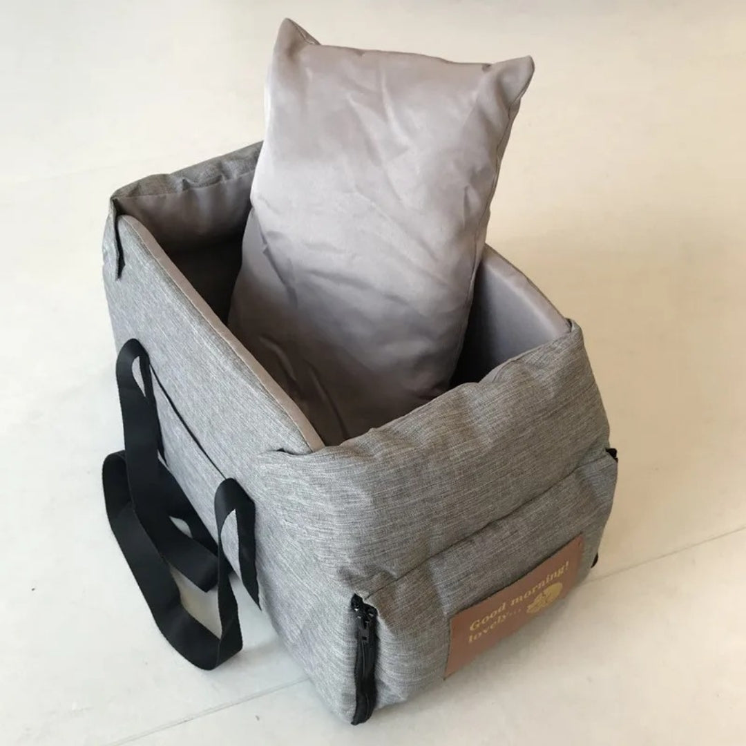 Asiento de seguridad para mascotas para el coche, con reposabrazos acolchado y tejido Oxford impermeable