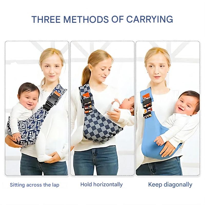 Portabebés ergonómico ajustable para la cadera, de algodón acolchado y mezcla de algodón