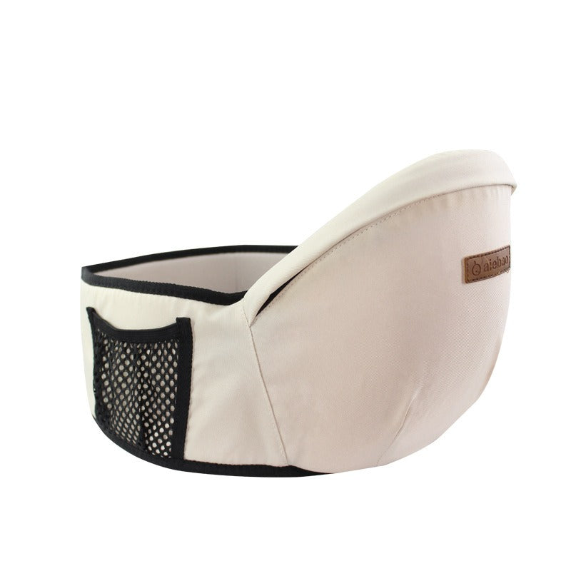 Portabebés ergonómico ajustable con asiento para la cadera y soporte de algodón transpirable