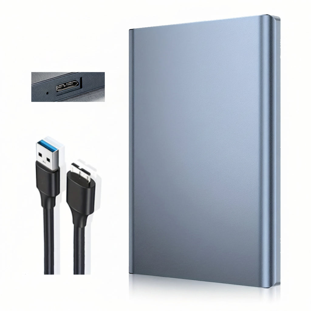Disco duro SSD externo portátil, compacto, delgado y ligero