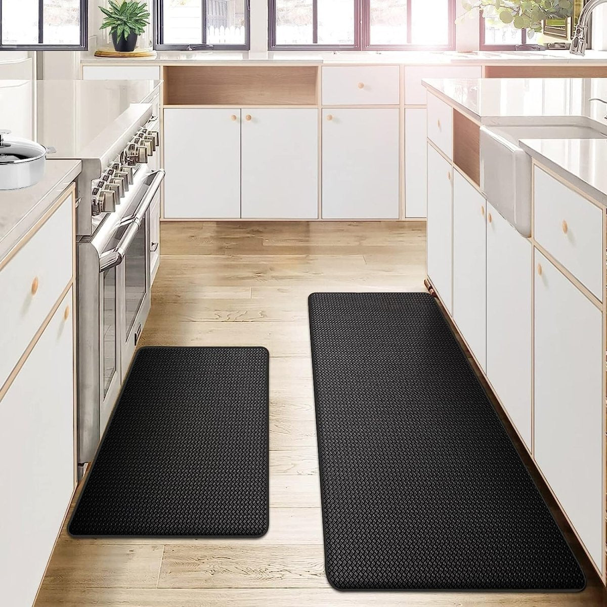 Alfombrilla de cocina ergonómica de espuma de alta densidad antideslizante y antifatiga