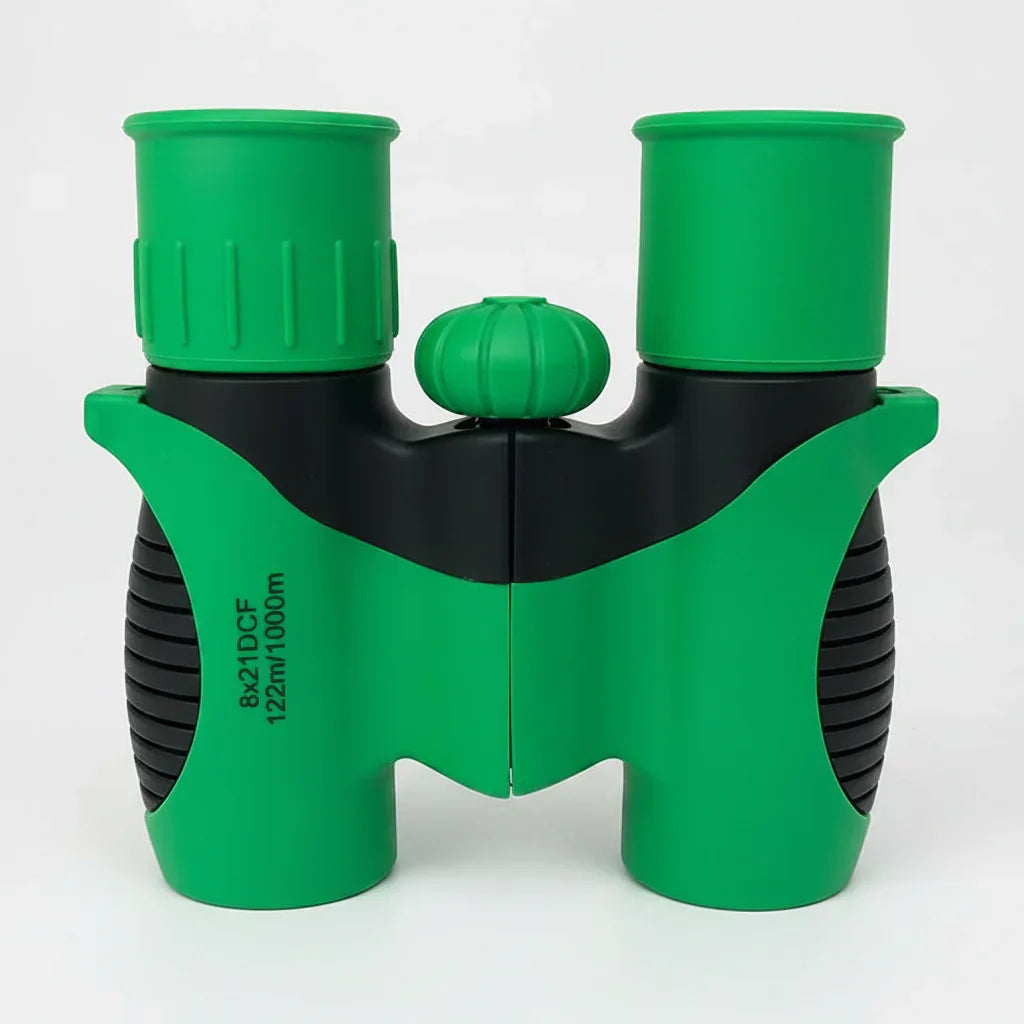 Prismáticos compactos, ligeros y portátiles para niños, con correa para aventuras al aire libre