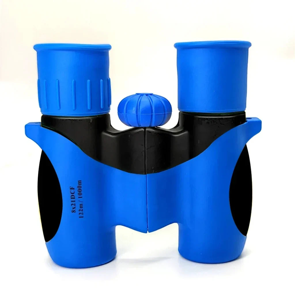 Prismáticos compactos, ligeros y portátiles para niños, con correa para aventuras al aire libre