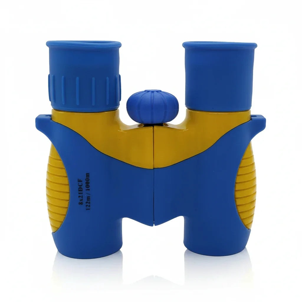 Prismáticos compactos, ligeros y portátiles para niños, con correa para aventuras al aire libre