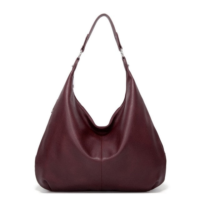 Bolso de hombro espacioso para mujer con cierre de cremallera y correa ajustable