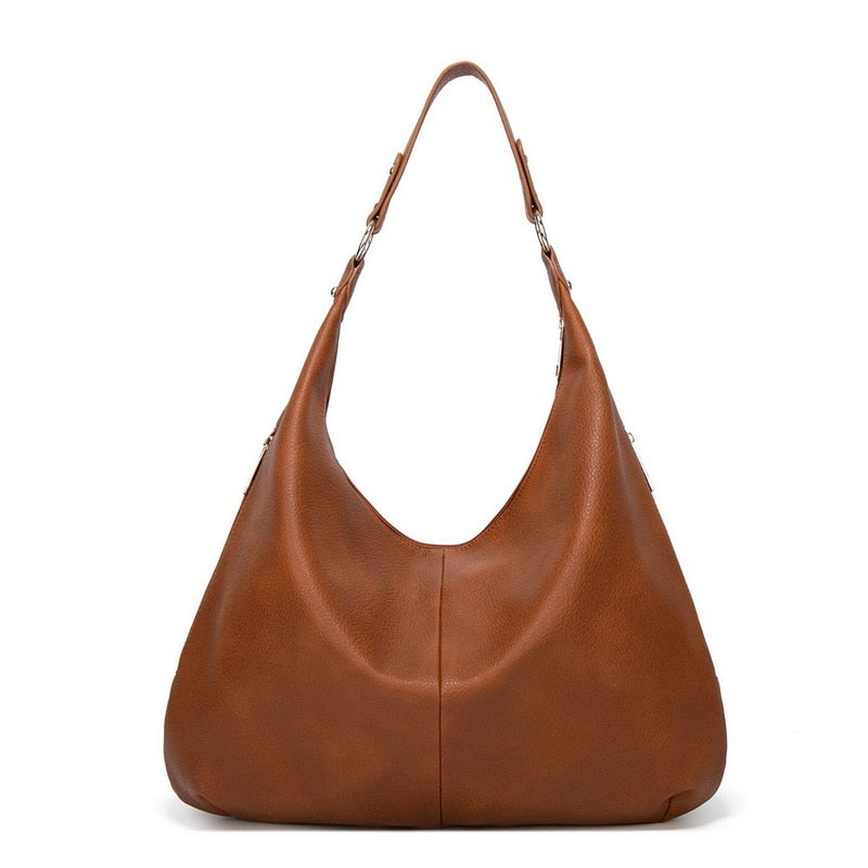 Bolso de hombro espacioso para mujer con cierre de cremallera y correa ajustable